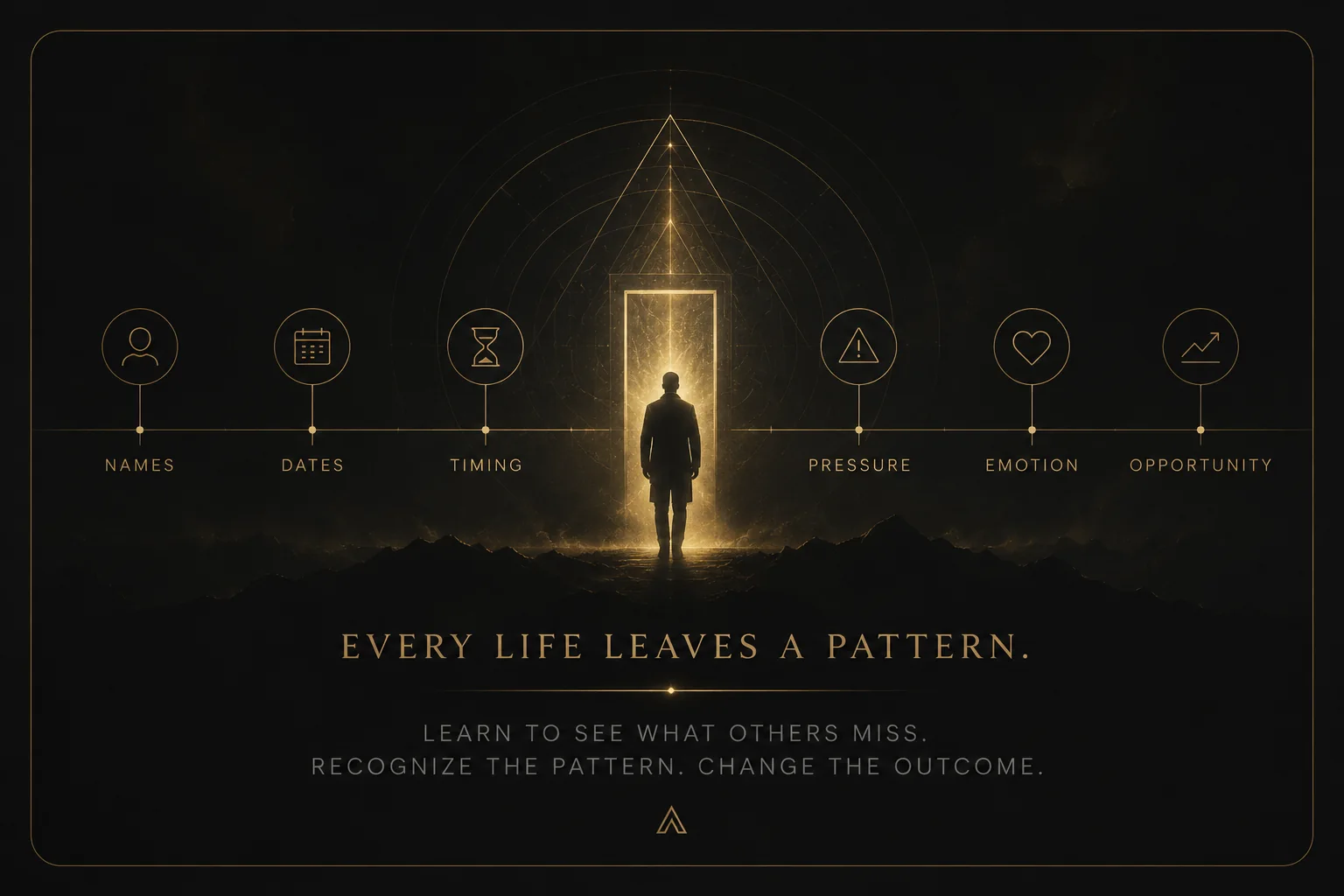 Every life leaves a pattern. Learn to see what others miss. Recognize the pattern. Change the outcome.